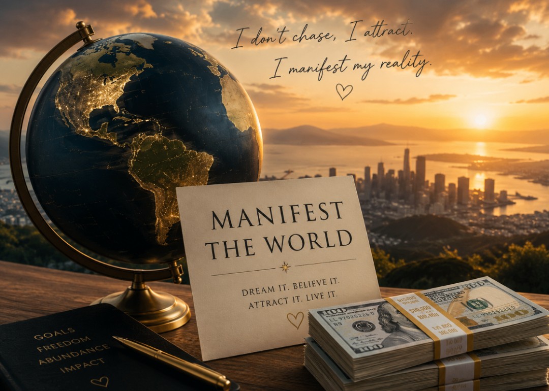Manifest The World — dream it, believe it, attract it, live it